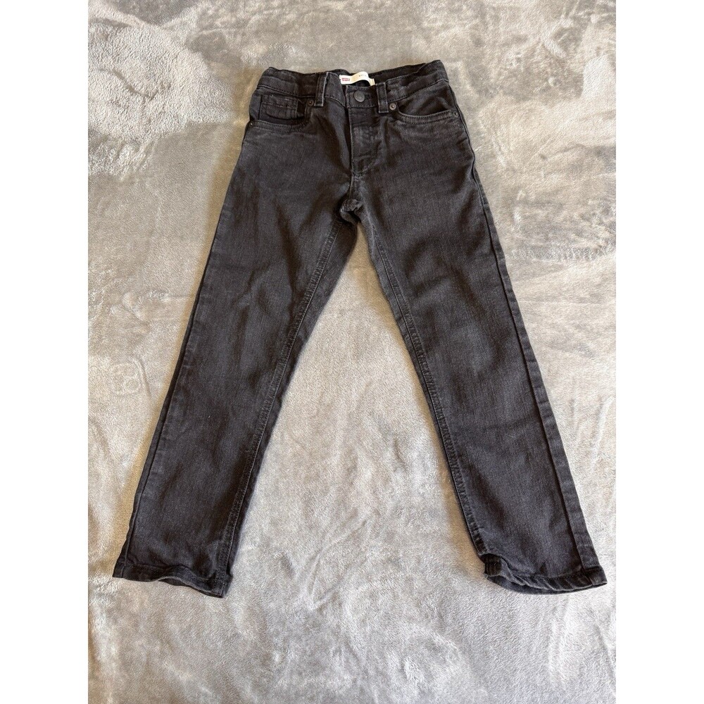Levi's 511 Slim Fit Kids Jeans Black Wash Size 7x Regular